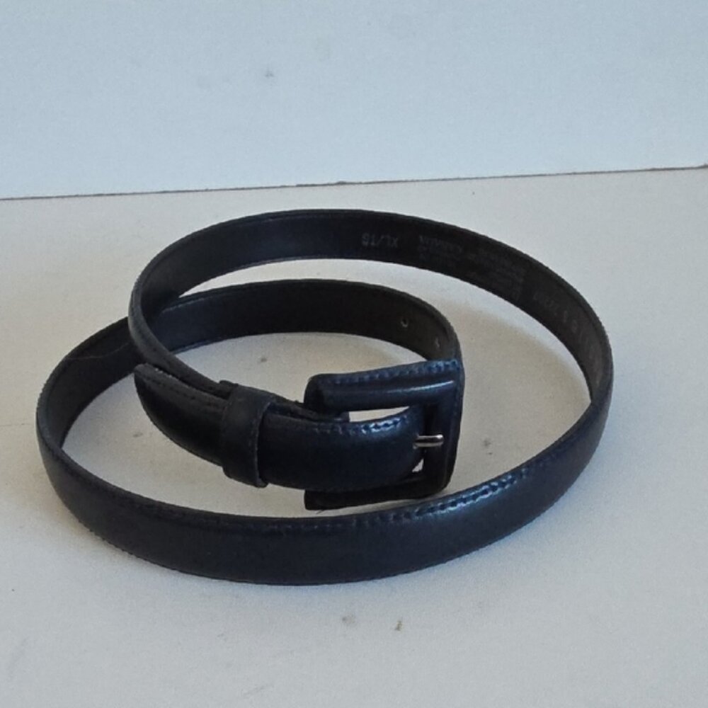 MANTLES | Genuine Leather Belt Navy Sz XL